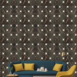 Jaamso Royals Black Brick Stone Self Adhesive Wallpaper-picture-31