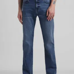 Produkt By Jack & Jones Medium Blue Denim Cotton Bootcut Jeans-picture-21