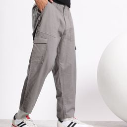 Aeropostale Men Smart Solid Cargo Trousers-picture-3