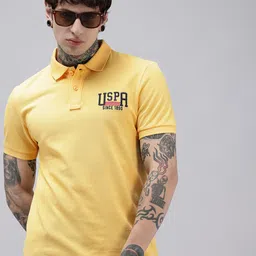 U.S. Polo Assn. Denim Co. Polo Collar Pure Cotton Slim Fit T-shirt-picture-39
