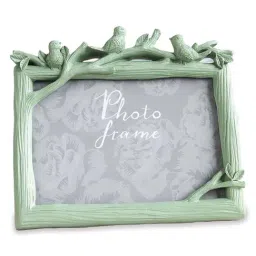 Art Street Green Engineered Wood Three Little Birds For Wedding Creative Premium Square Photo Frame image 2