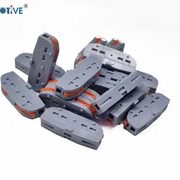 Globomotive Wire Connector, Universal Compact Wiring Conductor Terminals - 1 Circuit Inline Splices Electric Connectors, Conductor Clamp, Push-in Conductor Terminal Block, Quick Splice, 4 Pieces image 4