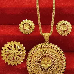 niva fashion Gold-Plated Brass Jewellery Set-picture-18