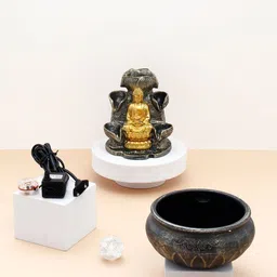 Archies Gold-Toned Buddha Idol Showpiece image 2