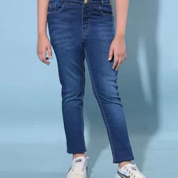 CRIMSOUNE CLUB Mild Washed Jeans - Blue-picture-21