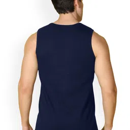 SLOWLORIS Men Pack Of 2 Bio-Wash Combed Cotton Gym Vests image 2