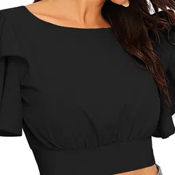 Fashion Care Round Neck Crop Top image 2