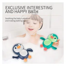 Negocio Wind Up Swimming Penguin Bath Toy Toddlers Swimming Floating Playing Toy in Bathroom Beach Pool Colourful Water Toys (Colour May Vary) image 5