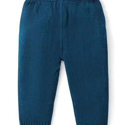 Babyhug Knitted Full Sleeves Sweater Set with Aztec Design - Blue image 5