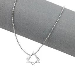 Utkarsh Silver-Plated Geometric Pendants with Chains image 2