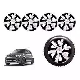 Auto Pearl idDC26 R15 Press Type Wheel Hubcap with Retention Ring 381 mm(15 Inch) for Maruti Suzuki Ignis 1.2 AMT Delta Petrol (Pack of 4 Pcs)-picture-29