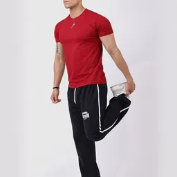 FUAARK Typography Printed Sweat-Wicking Anti Odour Slim Fit T-Shirt image 3