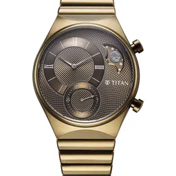 Titan Classique Micromotors Men Textured Dial & Straps Cycling Analogue Watch 90181QM01-picture-29