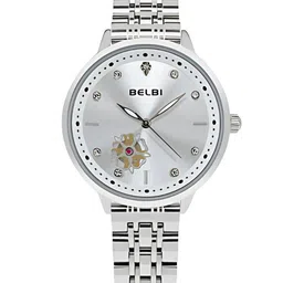 Belbi Women Patterned Dial & Stainless Steel Straps Analogue Watch BL6_671225130600-image-58