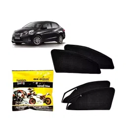 Auto Pearl Car Magnetic Sun Shades (Set of 4 Pcs) with Free Car and Bike Instant Shinner for Amaze image 3