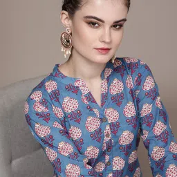 Anouk Women Ethnic Motifs Printed Cotton Kurta image 2