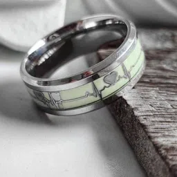 VIEN Silver-Plated Heartbeat Finger Ring-picture-39
