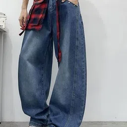 StyleCast Men Washed Baggy Mid-Rise Light Fade Jeans image 5