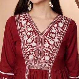 RANGMAYEE Embellished Embroidered Ethnic Peplum Top image 5