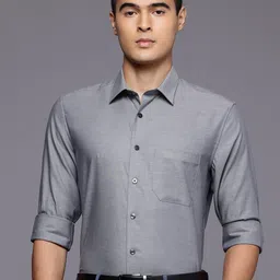 Louis Philippe Slim Fit Pure Cotton Formal Shirt-image-71