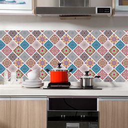 Jaamso Royals Multicoloured Self Adhesive 3D 3 Sheet Wallpapers-picture-48