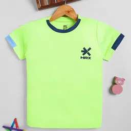 HRX by Hrithik Roshan Boys Brand Logo T-shirt-image-34