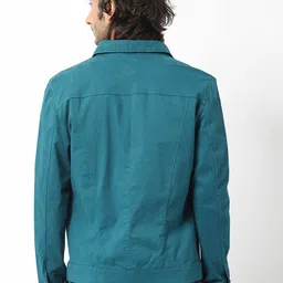 RARE RABBIT Men Vintago Tailored Fit Spread Collar Denim Jacket image 2