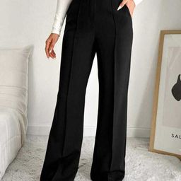Next One Women Smart High-Rise Easy Wash Pleated Trousers-picture-11