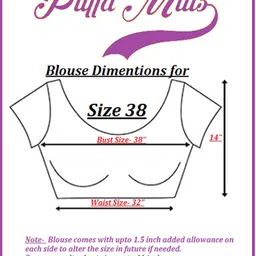 pujia mills Women's Multicolor Phantom Silk Water Drop Back Neck Peacock Embroidery Stone Work Sleeves Readymade Saree Blouse (Murari Blouse_Black_38 Size+Margin) image 2
