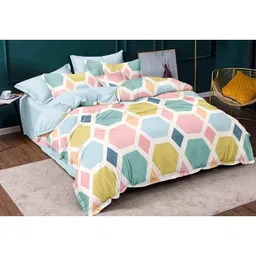 RRC Super Soft Brushed Microfiber Cotton Double Comforter - Pink-picture-13