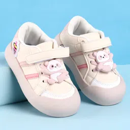 Babyoye Velcro Closure Casual Shoes with Panda Applique - White-picture-16