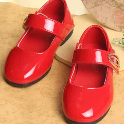 KIDLINGSS Buckle Applique Detailed Mary Janes - Red-image-11
