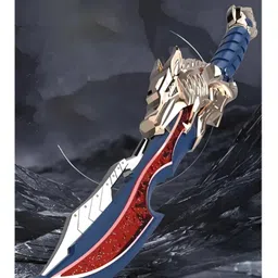 NEGOCIO Plastic Sword Shape Axe Toy Light Sword Samurai Knife Pack of 1 - Color May Vary image 2