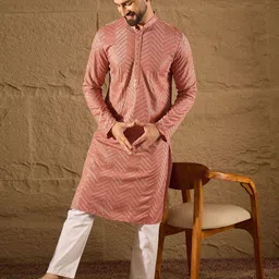 Ethnic Bay Men Embroidered Sequinned Kurta image 5