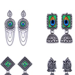 VIVASTRI Women Gold-Plated Alloy Earrings-picture-19