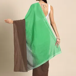 BUTA BUTI Colourblocked Pure Cotton Saree image 2