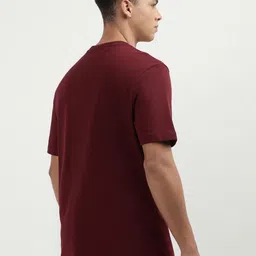 Tommy Hilfiger Men Solid Round Neck Cotton T-shirt image 4