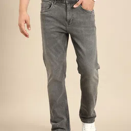 Being Human Men Mid Rise Bootcut Light Fade Stretchable Jeans-picture-13