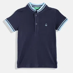 United Colors of Benetton Boys Polo Collar Pure Cotton T-shirt-picture-34