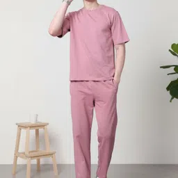 Lazy Lush Men Cotton Mid-Rise Track Pants-picture-32