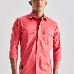 Red Flame Men Opaque Casual Shirt-image-43