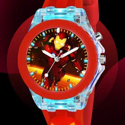 SWADESI STUFF Unisex Kids Dial & Bracelet Style Straps Analogue Watch MULTI RED IRONMAN-picture-49