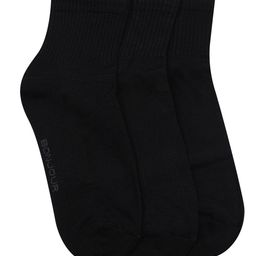 Bonjour Men Set of 3 Black Ankle-Length Socks-picture-17