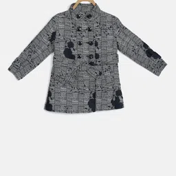 Blue Giraffe Girls Grey Checked Tailored Jacket-picture-19