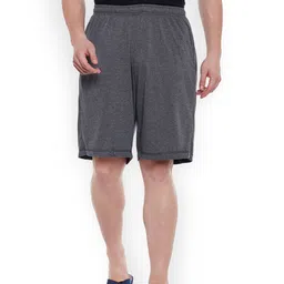 VIMAL JONNEY Men Grey Solid Lounge Shorts-image-44