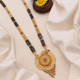 TKRB SALES Gold-Plated Artificial Beaded Mangalsutra-picture-21