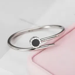 KARISHMA KREATIONS Silver-Plated Stainless Steel Cuff Bracelet-picture-38