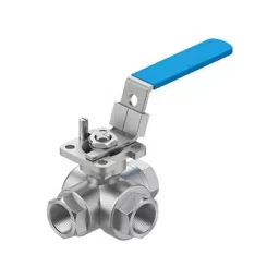 Festo Stainless Steel Ball Valve, Ball Valve, Threaded, NPT 1/2 NPTin, 12.7 mm, 63 bar Operating Pressure, VZBE-1/2-T-63-F-3L-F04-M-V15V15-image-35