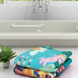 Athom Trendz Kids Set Of 2 Peppa Pig Paw Patrol Printed Pure Cotton Bath Towels-picture-33