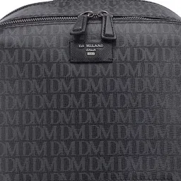 Da Milano Men Typography Print Leather Backpack image 3